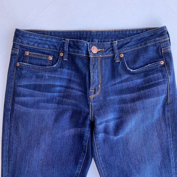 Buffalo David Bitton Fellow Mid rise Women's 31 Flared Leg Stretch Blue Boho - Picture 8 of 12